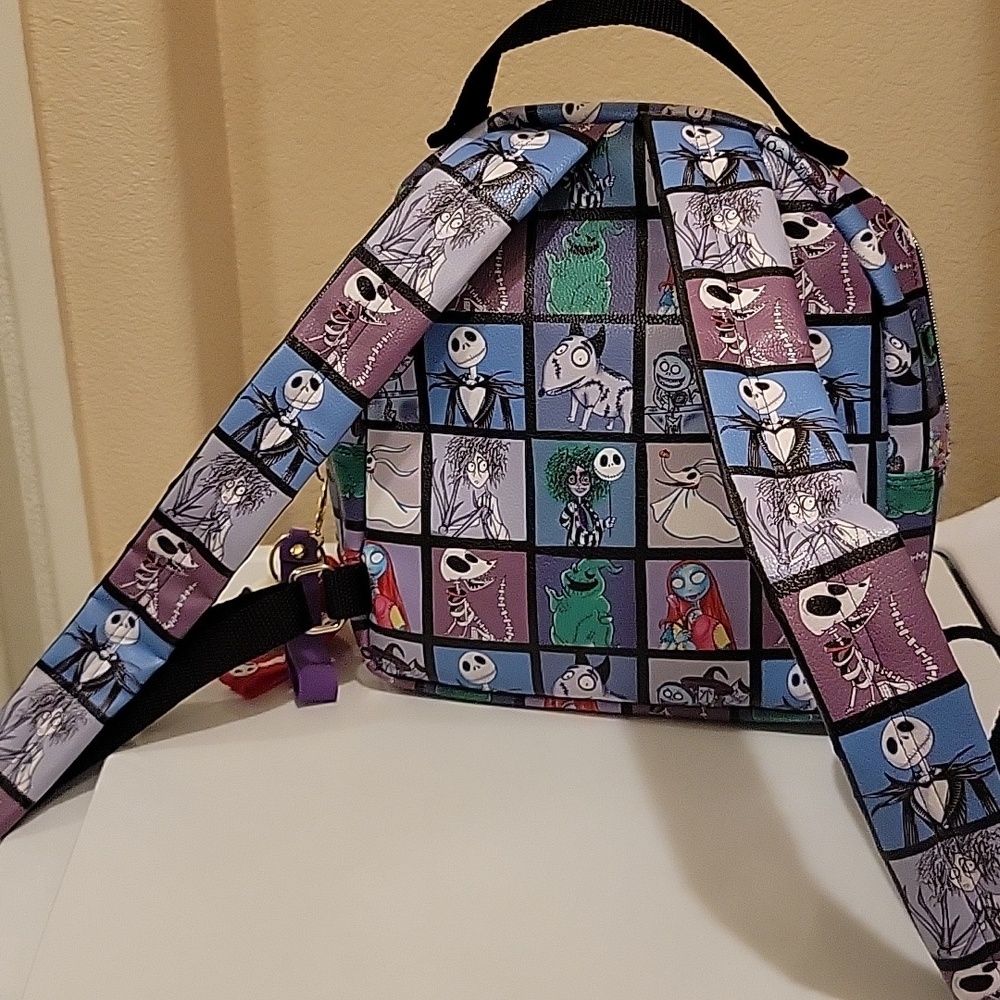Nightmare Patchwork Mini Backpack - Purple Multi … - image 5